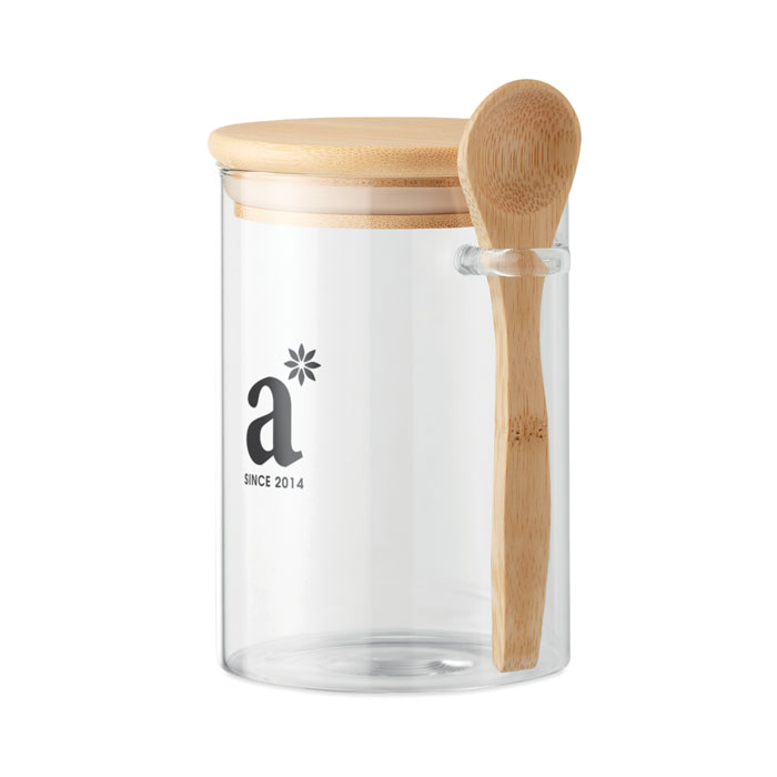 Storage jar with spoon | Eco gift